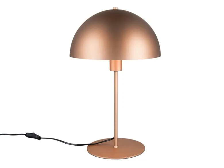 Große LED Tischleuchte aus Metall Coffee in Pilzform, Höhe 45cm