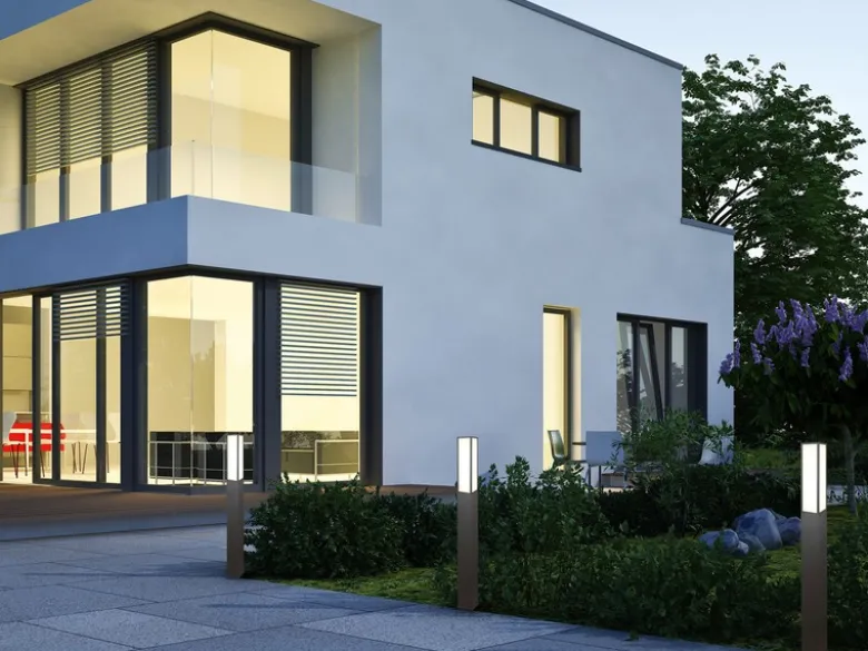 Große LED Wegeleuchte FUERTE in Anthrazit, IP54, Höhe 155cm