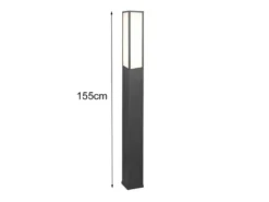 Große LED Wegeleuchte FUERTE in Anthrazit, IP54, Höhe 155cm
