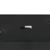 Große moderne LED Pendelleuchte KEATON 5-flammig, Schwarz Gold, Breite 140cm