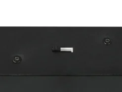 Große moderne LED Pendelleuchte KEATON 5-flammig, Schwarz Gold, Breite 140cm