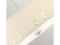Große Pendelleuchte PARK AVENUE aus Stoff, 4-stufig höhenverstellbar, Ø 46cm