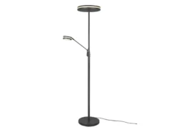 Großer LED Deckenfluter FRANKLIN mit Lesearm, Höhe 181cm, Anthrazit