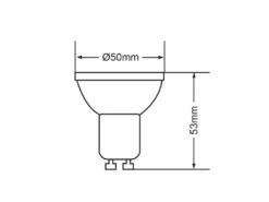 GU10 LED Stiftsockel - 4,5 Watt, 345 Lumen, 3000 K Warmweiß - 3 Stufen Dimmer
