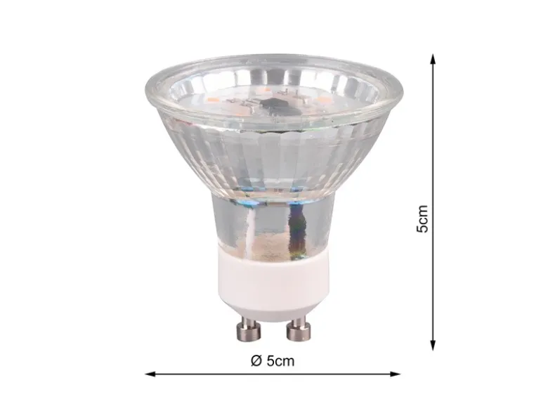 GU10 LED Stiftsockel 3er SET - 3 Watt, 250 Lumen, Warmweiß - nicht dimmbar