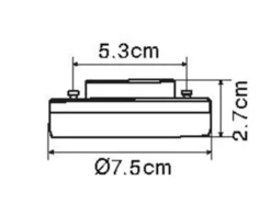 GX53 LED - 7,5 Watt, 550 Lumen, 3000 Kelvin warmweiß, Ø7,5cm - nicht dimmbar