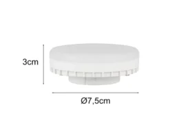 GX53 LED - 8 Watt, 780 Lumen, 3.000 Kelvin warmweiß, Ø7,5cm - extern dimmbar