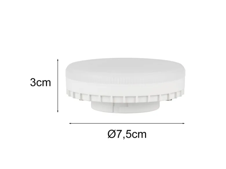 GX53 LED - 8 Watt, 780 Lumen, 3.000 Kelvin warmweiß, Ø7,5cm - extern dimmbar