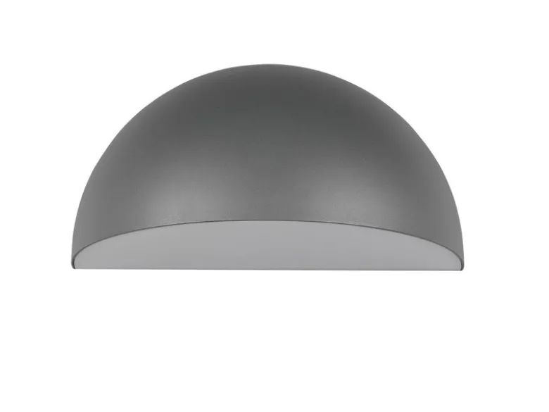 Halbrunde Downlight Außenwandleuchte MAAS Anthrazit, Breite 27cm