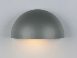 Halbrunde Downlight Außenwandleuchte MAAS Anthrazit, Breite 27cm