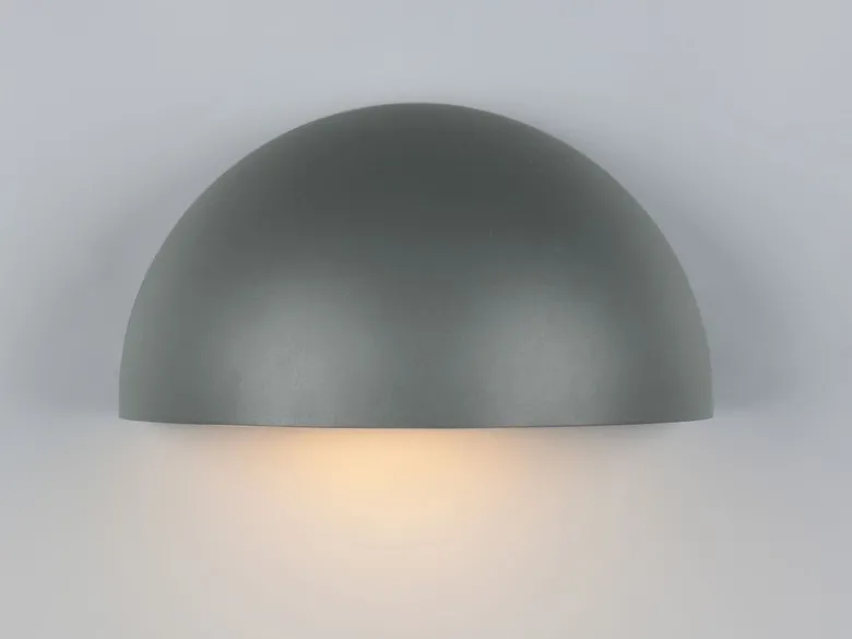 Halbrunde Downlight Außenwandleuchte MAAS Anthrazit, Breite 27cm