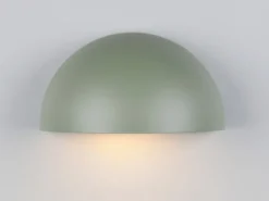 Halbrunde Downlight Außenwandleuchte MAAS Grün, Breite 27cm