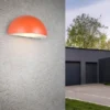 Halbrunde Downlight Außenwandleuchte MAAS Apricot, Breite 27cm
