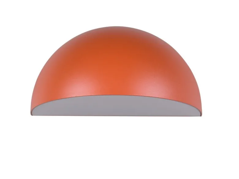 Halbrunde Downlight Außenwandleuchte MAAS Apricot, Breite 27cm