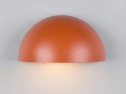 Halbrunde Downlight Außenwandleuchte MAAS Apricot, Breite 27cm