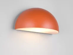 Halbrunde Downlight Außenwandleuchte MAAS Apricot, Breite 27cm