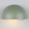 Halbrunde LED Downlight Außenwandleuchte Grün, Breite 27cm