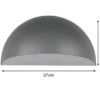 Halbrunde LED Downlight Außenwandleuchte Anthrazit, Breite 27cm