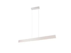 Höhenverstellbare LED Pendelleuchte GALWAY dimmbar, Hellgrau Breite 150cm