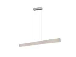 Höhenverstellbare LED Pendelleuchte GALWAY dimmbar, Silber Breite 150cm