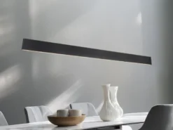 Höhenverstellbare LED Pendelleuchte GALWAY dimmbar, Schwarz Breite 150cm