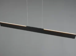 Höhenverstellbare LED Pendelleuchte GALWAY dimmbar, Schwarz Breite 150cm