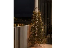Hängende LED Christbaum Lichterkette 400 bernsteinfarbene LED´s - "Baummantel"