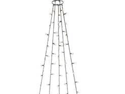 Hängende LED Christbaum Lichterkette 250 bernsteinfarbene LED´s -