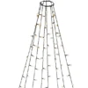 Hängende LED Christbaum Lichterkette 240 bernsteinfarbene LED´s - "Baummantel"
