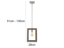 Hängende LED Wandleuchte 2 in 1 Wand- & Pendelleuchte, 4-stufig verstellbar