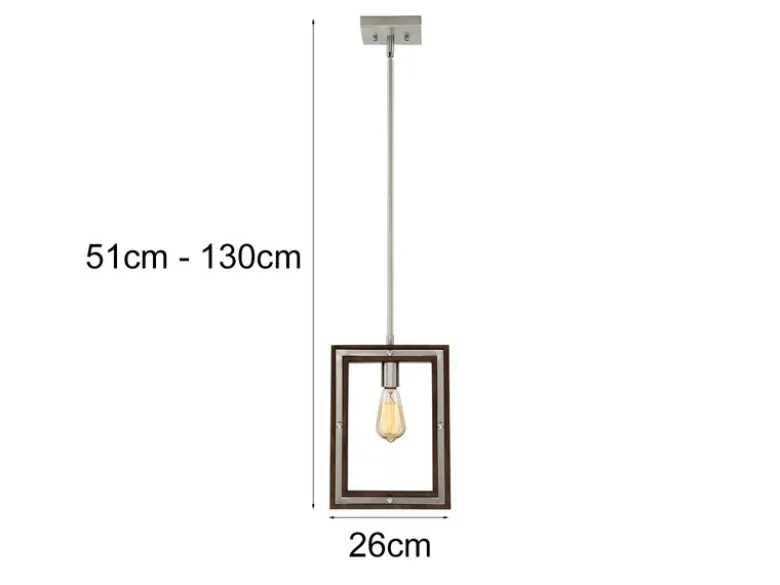 Hängende LED Wandleuchte 2 in 1 Wand- & Pendelleuchte, 4-stufig verstellbar