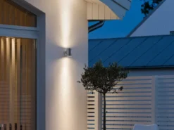 Hochwertige Wandleuchte MONZA, Up/Down-light, massives Alu, IP54