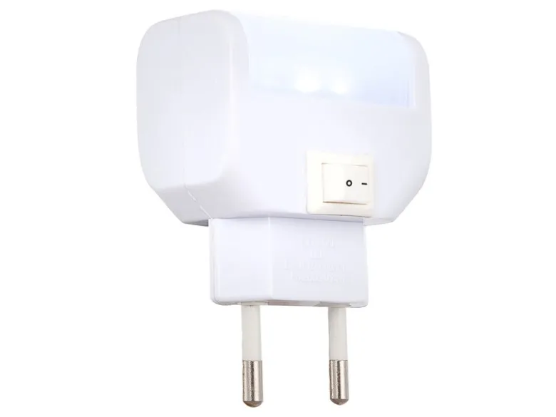 Ideales LED Nachtlicht CHASER Orientierungsleuchte mit Schalter für Steckdose