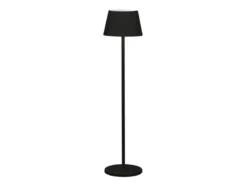 4in1 Akku Outdoor Stehleuchte POMEZIA mit RGB Farbwechsel, Schwarz, H:150cm