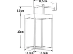 4in1 Akku Tischleuchte PORTOFINO Weiß, Solar & USB aufladbar, mit Wandhalterung