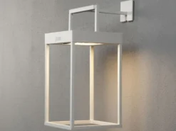4in1 Akku Tischleuchte PORTOFINO Weiß, Solar & USB aufladbar, mit Wandhalterung