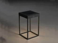 4in1 Akku Tischleuchte PORTOFINO, per Solar & USB aufladbar, mit Wandhalterung
