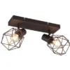 Industrial Deckenstrahler NARDA 2-flammig E14 in Rost-Optik, Breite 30cm