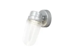 Industrial LED Außenwandleuchte VEGA Stahl & Klarglas, Höhe 24,5cm