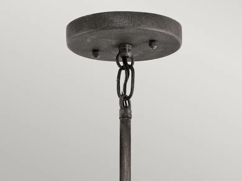 Industrial Pendelleuchte ASHLAND BAY für Innen & Außen, Anthrazit Ø66cm