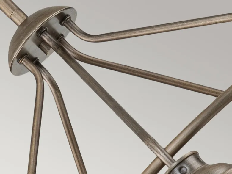 Industrial Pendelleuchte ASHLAND BAY für Innen & Außen, Bronze Ø66cm