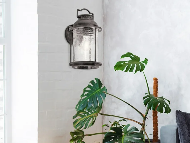Industrial Wandlaterne ASHLAND BAY für Innen & Außen, Anthrazit Höhe 35cm