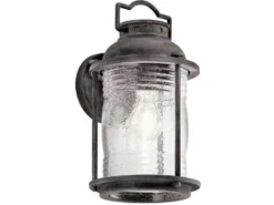 Industrial Wandlaterne ASHLAND BAY für Innen & Außen, Anthrazit Höhe 35cm