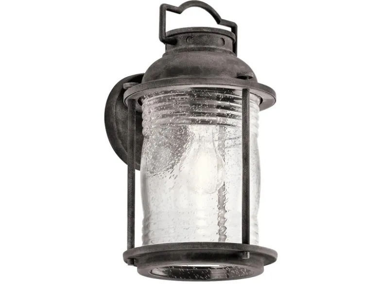 Industrial Wandlaterne ASHLAND BAY für Innen & Außen, Anthrazit Höhe 35cm