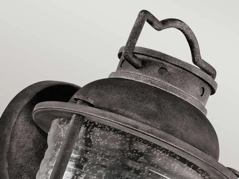 Industrial Wandlaterne ASHLAND BAY für Innen & Außen, Anthrazit Höhe 40cm