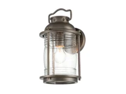 Industrial Wandlaterne ASHLAND BAY für Innen & Außen, Bronze Höhe 35cm