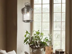 Industrial Wandlaterne ASHLAND BAY für Innen & Außen, Bronze Höhe 35cm