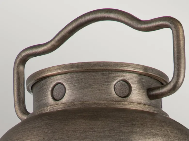 Industrial Wandlaterne ASHLAND BAY für Innen & Außen, Bronze Höhe 35cm