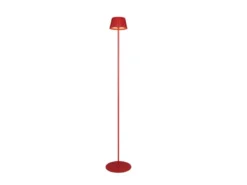 Kabellose Akku Stehlampe SUAREZ dimmbar für Innen & Außen, Rot - 123cm klein