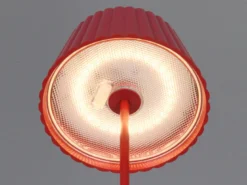 Kabellose Akku Stehlampe SUAREZ dimmbar für Innen & Außen, Rot - 123cm klein